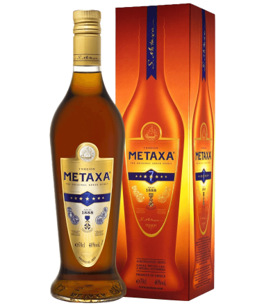 Brandy Metaxa 7 Stars + GB - Brandy, Armagnac, Calvados | TheHouse