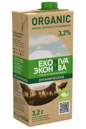 Milk organic (3.2%) EkoNiva - Food | TheHouse