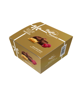Cocoa Truffles with Raspberry & Crispy Crepe “Fantaisie” GUYAUX