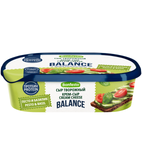 Cream Cheese "Pesto and Basil" Balance Bonfesto 140g