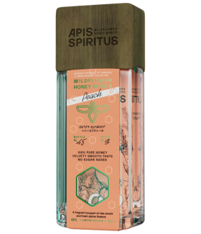 Peach flavored vodka Apis Spiritus